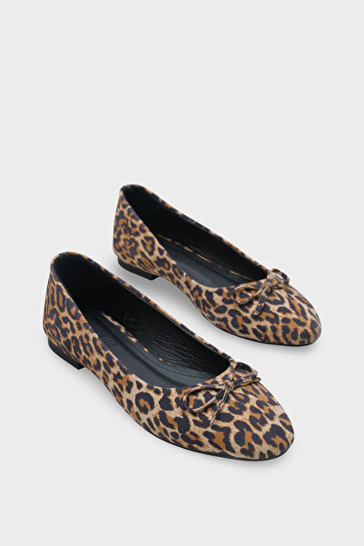 Capone Outfitters Dámské baleríny Bloom z pravé kůže s kulatou špičkou