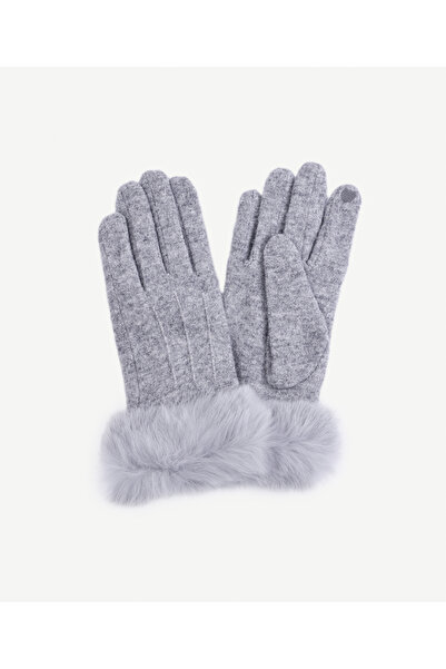 Yargıcı Bileği Kürk Detaylı Eldiven