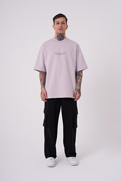 Machinist Чоловіча футболка Oversize з принтом Snake Aplique, перлинно-сіра