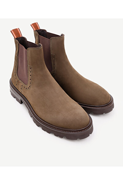 Yargıcı Lastikli Deri Bot