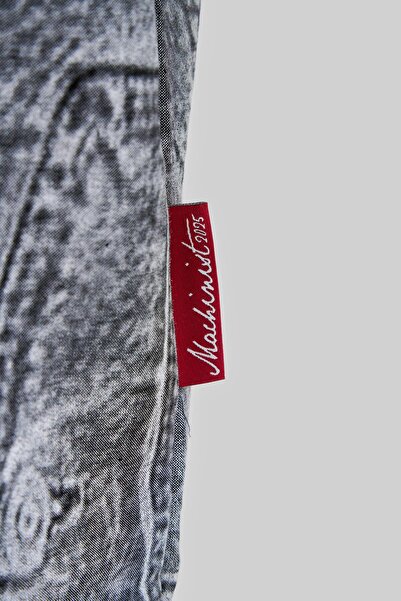 Machinist Чоловіча джинсова футболка Oversize чорного кольору