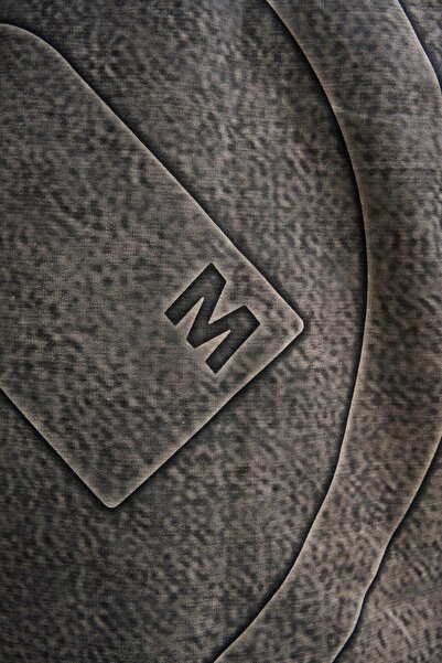 Machinist Men's Denim Efect Oversize Brown T-Shirt