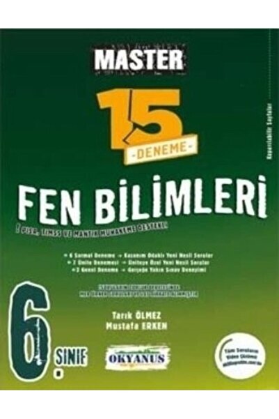 Okyanus Yayıncılık OKYANUS 6.SINIF FEN BİLİMLERİ MASTER DENEME