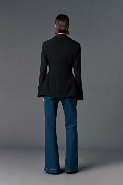 VATKALI Kruvaze vücuda oturan blazer - Premium Collection