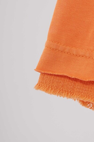 Machinist Чоловічий брелок з принтом Yikamali Oversize Помаранчева футболка