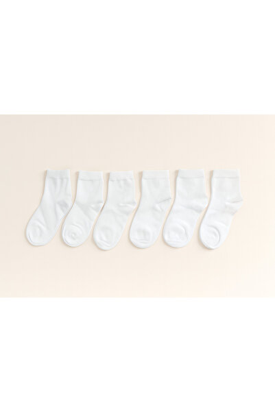 hefox 6 чифта безшевни памучни чорапи с половин крачол за момчета - с пръсти