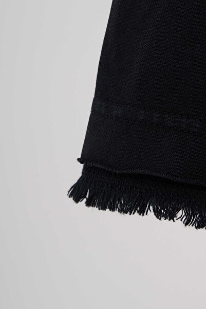 Machinist Ανδρικό μπλουζάκι με στάμπα με μπρελόκ, μαύρο oversize