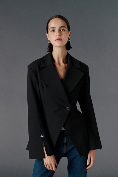 VATKALI Dvouřadé sako přiléhavého těla - Premium Collection