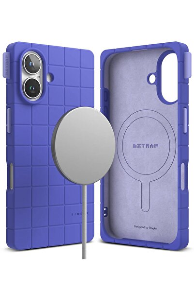 Ringke غطاء حماية لجهاز iPhone 16 | سلسلة Bitmap المصنوعة من السيليكون المغنا...