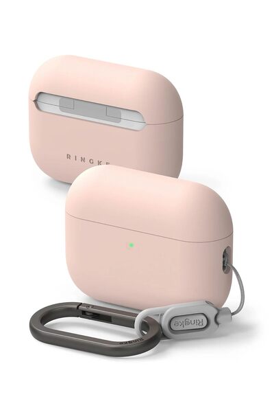 Ringke حافظة AirPods Pro 3 | سلسلة سيليكون | وردي رملي