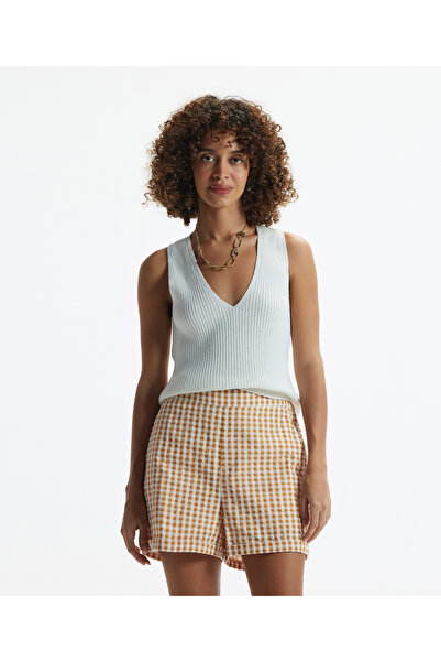 Yargıcı Beli Lastikli Duble Paça Kısa Şort
