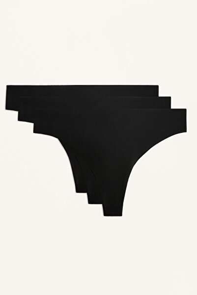 Oysho 3 polyamide blend invisible thongs