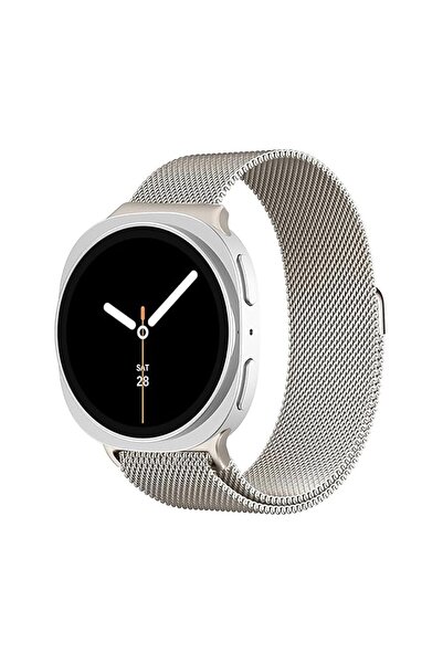 O Ozone سوار ميلانو لوب معدني لساعة سامسونج جالاكسي 8، مقاس 40 مم و44 مم، ذهبي كلاسيكي