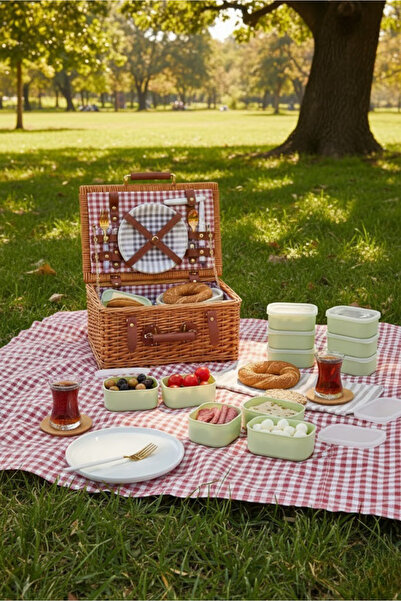 Orvila 6-Piece Covered Storage Container Set - Small Size - Portion Size - Breakfast Snack Bowl