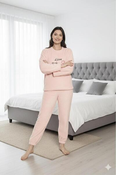 Sude HOMEWEAR CHARME AURĂ DE PLUȘ CU MODEL DE INIMĂ TINĂTĂ TKM
