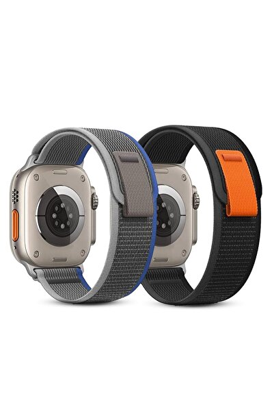 O Ozone أربطة نايلون لساعة أبل مقاس ١٠ | ألترا ٢ | ٩ | ٨ | ألترا ٨ | ٧ | ٦ | SE، ٤٩/٤٦/٤٥