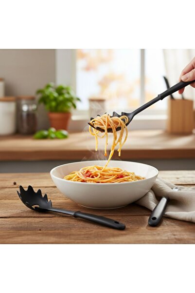 Qlüx Pasta Serving Spoon Set 2 Pieces