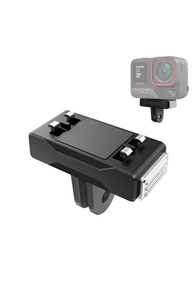 O Ozone قاعدة محول مغناطيسي سريع الفك لكاميرا Insta360 X5 / Ace Pro 2 | حامل كاميرا ABS صغير الحجم A