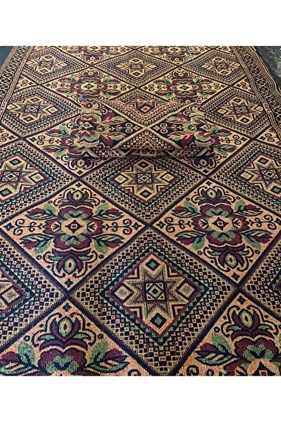Başaran tekstil Algelsineve Sarı Kırmızı Makine Dokuması Kaliteli Kilim, Evde, Piknikte, Balkonda, Bahçede