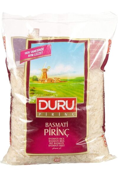 Duru BASMATİ PİRİNÇ BEYAZ AMBALAJ 1 KG 12 ADET