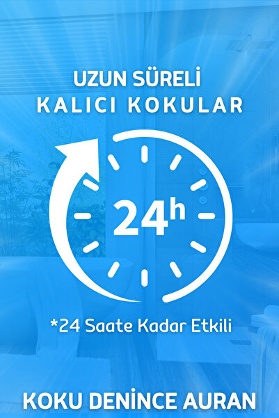 AURAN Beyaz Sabun, Bebek Pudrası ve Amber Romantik Oda Ve Çamaşır Spreyi Oda Kokusu 3'lü Set 250ml