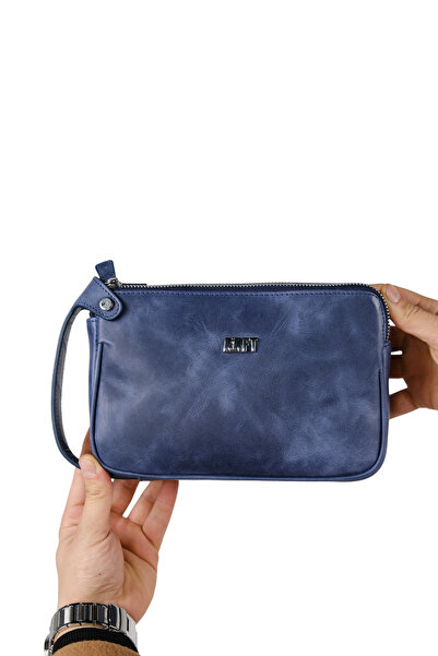 MFT Leather Design Moon Bag 4381 Geantă de mână unisex din piele naturală