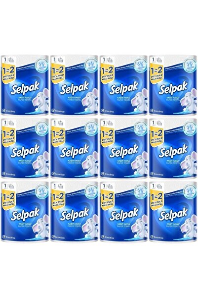 Selpak ® 1=2 Kağıt Havlu Dev Rulo 12 Adet