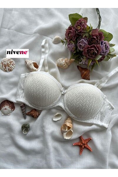 NİVENE Στράπλες Underwire Push Up Δαντελένιο Σουτιέν LOTUS