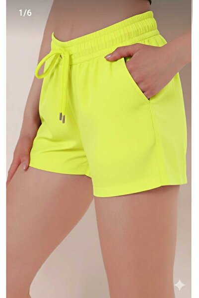 MY'KİNİ شورت بجيوب مسطحة باللون الأصفر