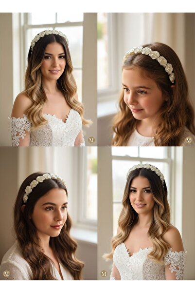 Mirage Design إكسسوار شعر العروس مصنوع يدويًا، تاج العروس، إكسسوار شعر العروس...
