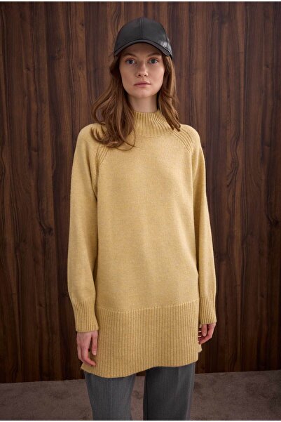HEQA Turtleneck Basic Sweater Butter