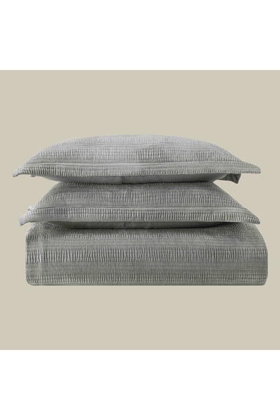 Linens Velona Double Bedspread Set Gray