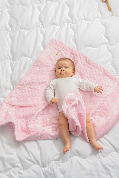 Bebella Quilted Chickpea Baby Swaddle Blanket – Double Sided Seasonal / Newborn Hospital Outlet 80X90Cm