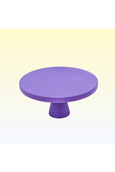 na neşeli ahşap 26 cm Purple Presentation Holder - Birth, Age, Celebration Cake