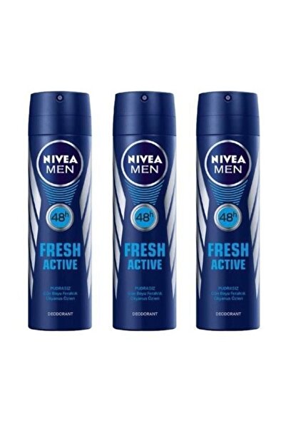 NIVEA Men Deodorant Fresh Active 3 x 150 ml