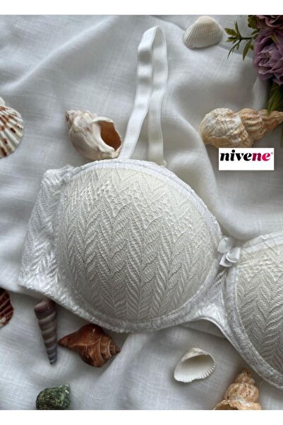 NİVENE Στράπλες Underwire Push Up Δαντελένιο Σουτιέν LOTUS