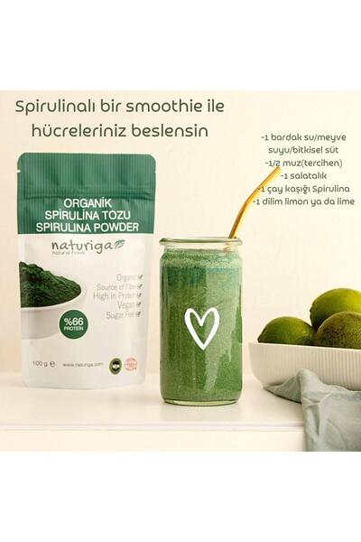 Naturiga Organik Spirulina Tozu 100gr