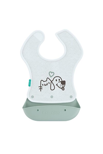 Mamajoo 2-in-1 Folding Bib / Powder Green
