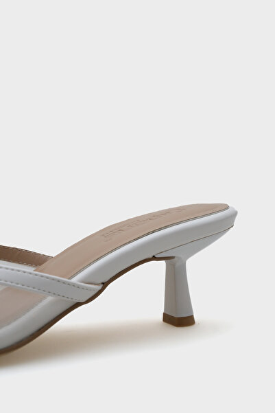 Capone Outfitters Papuci de damă Midge cu toc mediu din plasă cu fundă