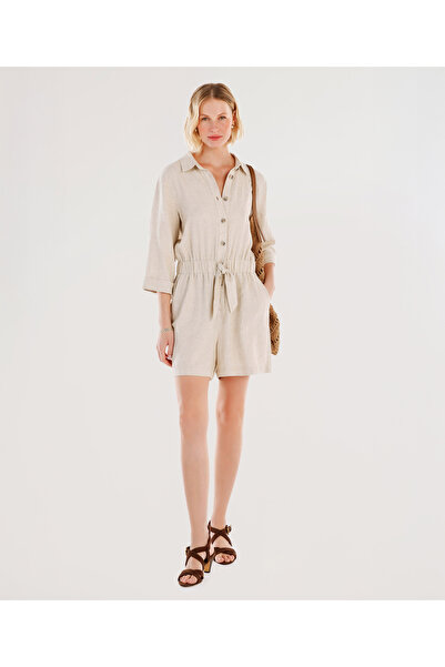 Yargıcı بذلة برمودا بحزام وخصر مطاطي