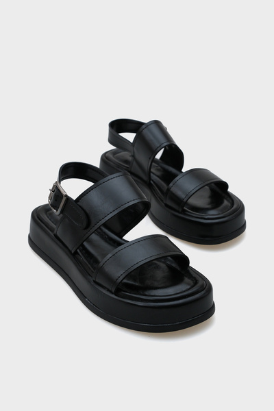 Capone Outfitters Pohodlné dámské sandály Marris s jednoduchým páskem na klínovém podpatku