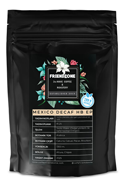 Friendzone 3rd Wave Coffee & Roastery Meksika Decaf ( Kafeinsiz ) HB EP Çekir...