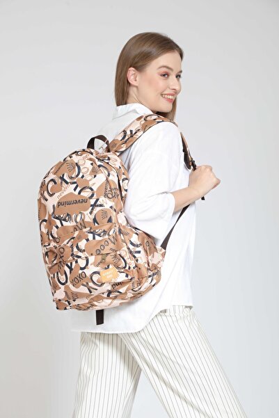 street&bagdnz حقيبة ظهر مقاومة للماء بنمط Nevermind مكتوب عليها للجنسين، للاس...