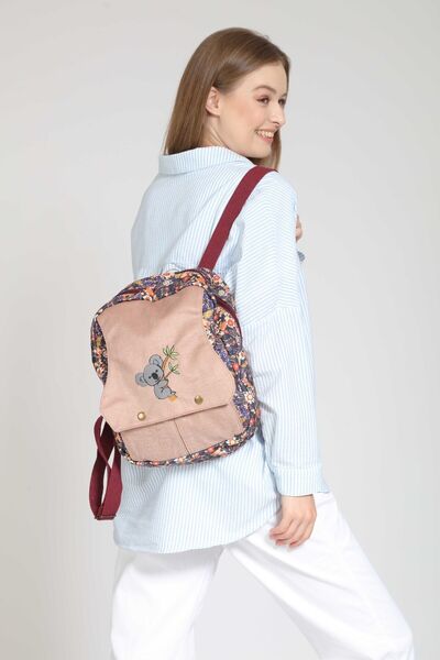 street&bagdnz Koala Embroidered Ethnic Authentic Bohemian Pattern Backpack Da...