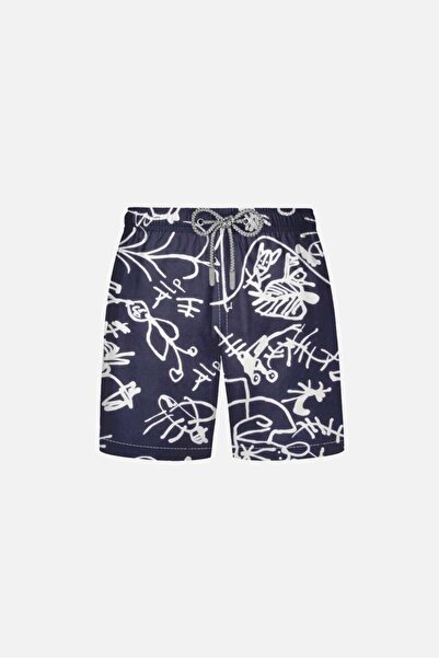 AYYILDIZ 106 Синьо-білі шорти для хлопчиків з візерунком
