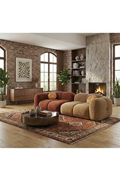 PalmirAtic Orkide Üçlü Koltuk