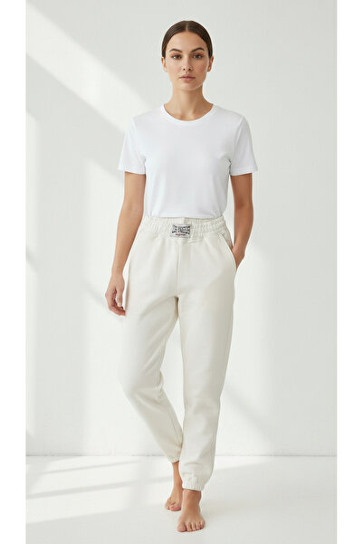 Giyim Dünyası Women's Elasticated Leg Three Thread Sh Fleece-Lined Roberts Sw...