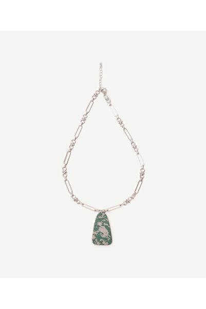 Yargıcı Uç Detaylı Zincir Kolye