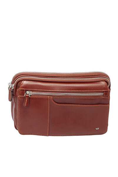 Tergan Taba Hakiki Deri Erkek El Çantası - S1PC00021468-F8Q