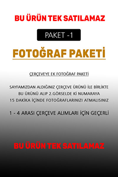 yhfoto Fotoğraf Paketi 1 - Çerçeveye Ek Fotoğraf Paketi - ( Tek Başına Satılm...
